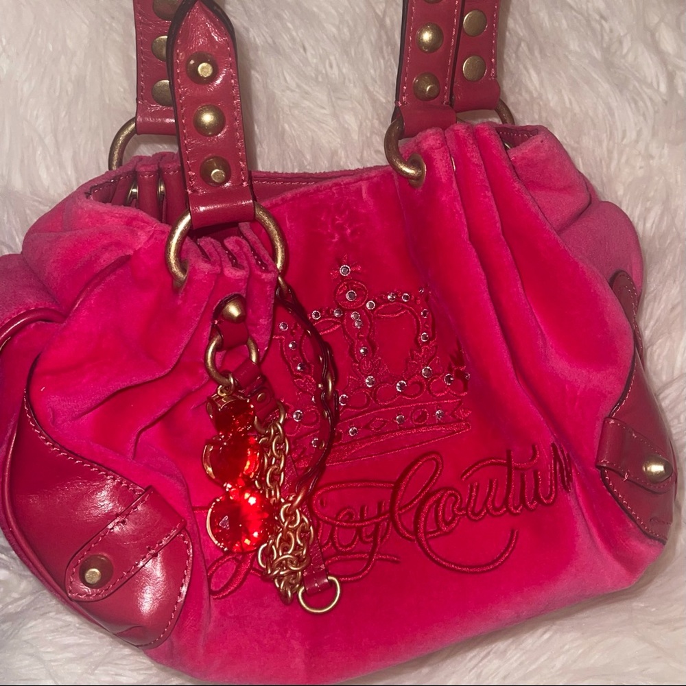 Juicy couture velour bag